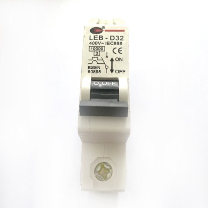 Lewden Control Gear CGD LEB-D32 D32 32A 32 Amp MCB Circuit Breaker Type D